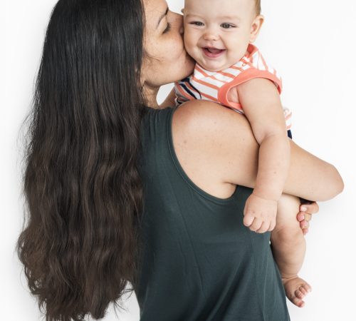 Family Cheerful Studio Portrait Concept