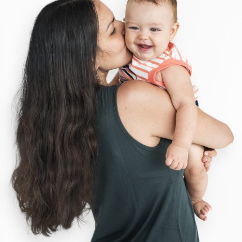 Family Cheerful Studio Portrait Concept